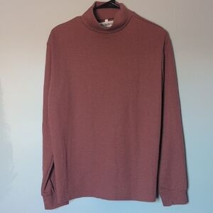 Brown Cowl Neck Sweater with Relaxed Fit